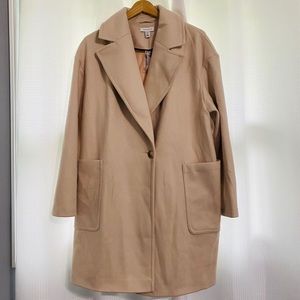 Topshop nude long coat
